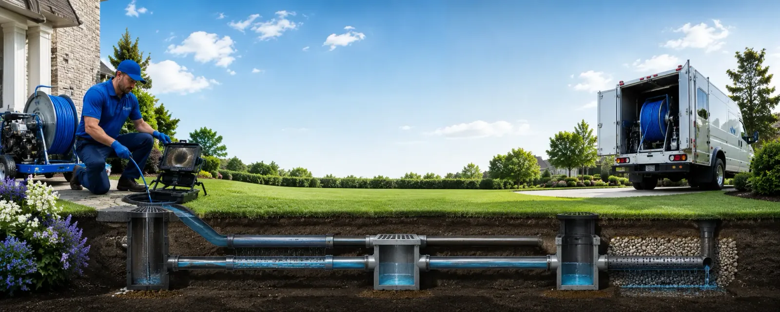Outdoor drain cleaning information for O Fallon, IL
